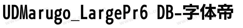 UDMarugo_LargePr6 DB字体转换